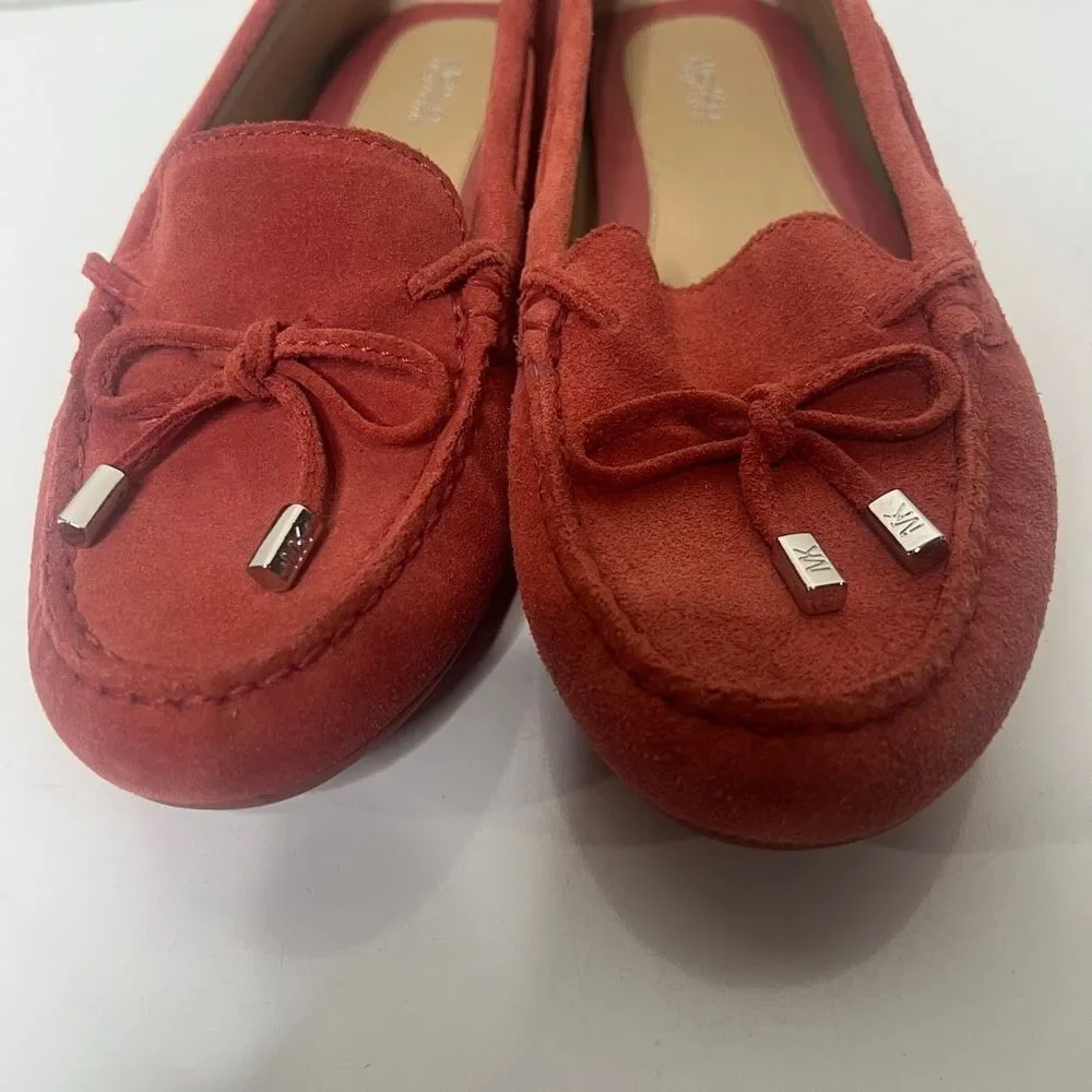 Michael Michael Kors Daisy Mocassins Suede Cinnamon Bow Loafer New but inner lin